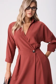 Платье 1229-2 клюква Anastasia