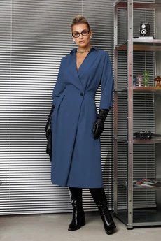 Платье 1229-2 синий Anastasia