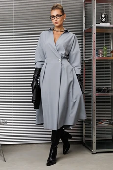 Платье 1229-2 французский серый Anastasia