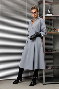 Платье 1229-2 французский серый Anastasia