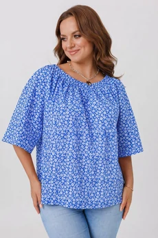 Блузка 1251-1 голубой Anastasia