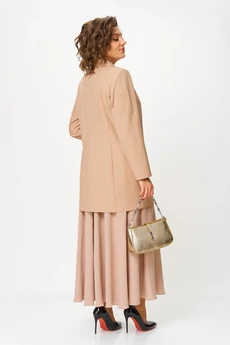Костюм с юбкой 1262 бежевый Anastasia