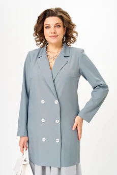 Костюм с юбкой 1262-3 французский серый Anastasia