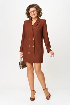 Платье 1264 терракот Anastasia