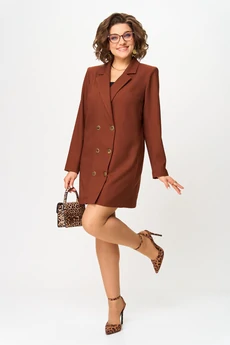 Платье 1264 терракот Anastasia