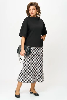 Блузка 1268 черный Anastasia