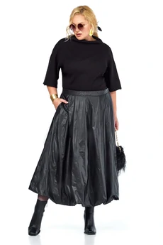 Костюм с юбкой 1280 черный Anastasia