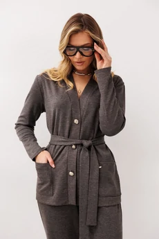 Костюм брючный 1287 графит Anastasia