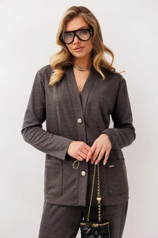 Костюм брючный 1287 графит Anastasia