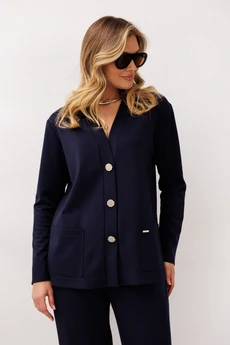 Костюм брючный 1287 темно-синий Anastasia