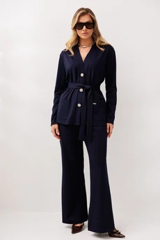Костюм брючный 1287 темно-синий Anastasia
