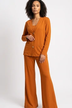 Костюм брючный 1287-1 табачный Anastasia