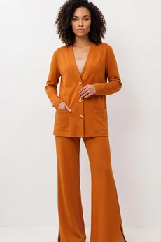 Костюм брючный 1287-1 табачный Anastasia