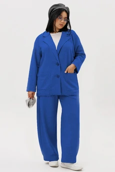 Костюм брючный 1299 васильковый Anastasia