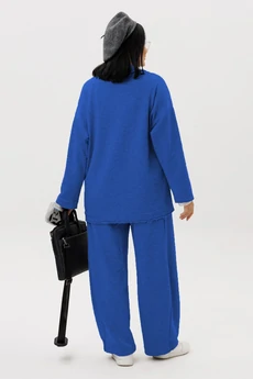 Костюм брючный 1299 васильковый Anastasia