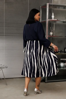 Платье 1302 темно-синий Anastasia