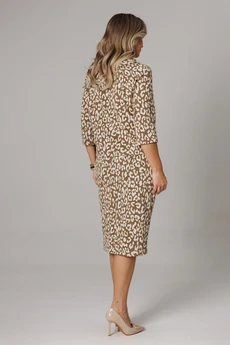 Костюм с юбкой 1303 кофе Anastasia