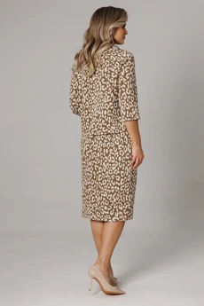 Костюм с юбкой 1303 кофе Anastasia