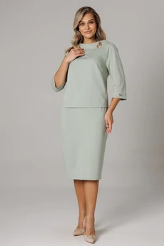 Костюм с юбкой 1303-1 мята Anastasia