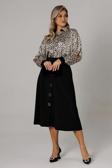 Костюм с юбкой 1306 платина Anastasia