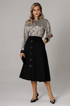 Костюм с юбкой 1306 платина Anastasia