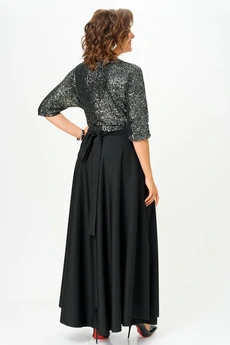 Платье 1307 черный Anastasia