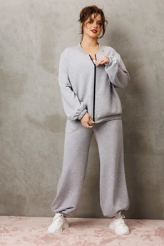 Спортивный костюм  1317 серый меланж Anastasia
