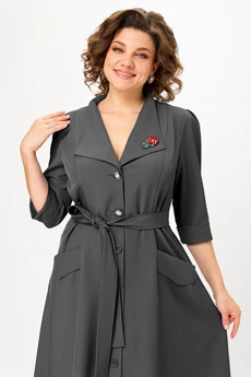 Платье 1318-1 графит Anastasia