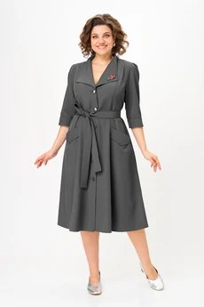 Платье 1318-1 графит Anastasia