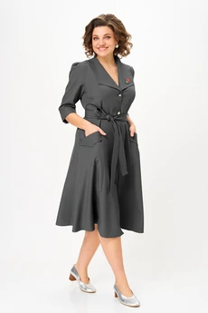 Платье 1318-1 графит Anastasia