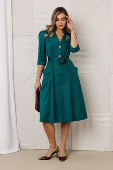 Платье 1318-1 изумруд Anastasia