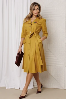 Платье 1318-1 медовый Anastasia