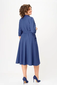 Платье 1318-1 синий Anastasia