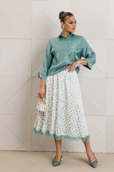 Костюм с юбкой 1322 мята Anastasia