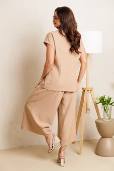 Костюм брючный 1330 бежевый Anastasia