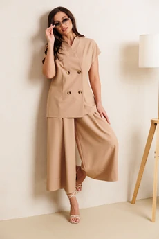 Костюм брючный 1330 бежевый Anastasia