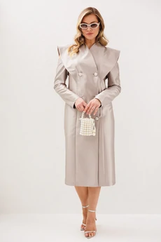 Платье 1348-1 жемчужный бежевый Anastasia