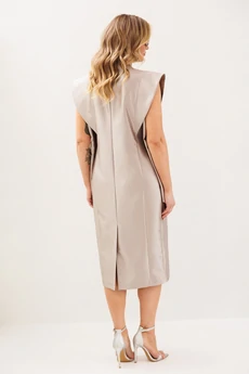 Платье 1348-1 жемчужный бежевый Anastasia