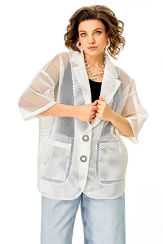 Жакет 1349 молочный Anastasia