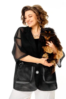 Жакет 1349 черный Anastasia