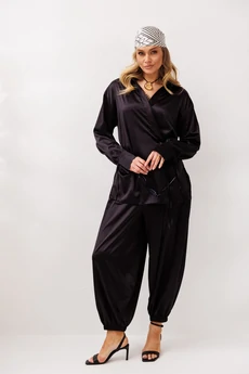 Костюм брючный 1353 черничный Anastasia