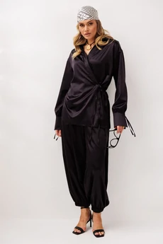 Костюм брючный 1353 черничный Anastasia