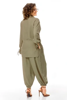 Костюм брючный 1359 олива Anastasia