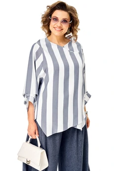 Костюм брючный 1374 деним Anastasia