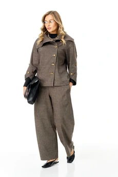 Костюм брючный 1387 шоколад Anastasia