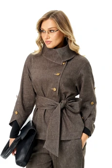 Костюм брючный 1387 шоколад Anastasia