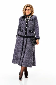Костюм с юбкой 1401 лаванда Anastasia