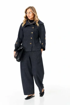 Костюм брючный 1406 деним Anastasia
