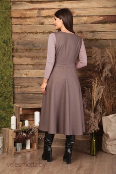 Костюм с платьем 493 пудровый Anastasia