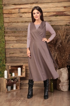 Костюм с платьем 493 пудровый Anastasia